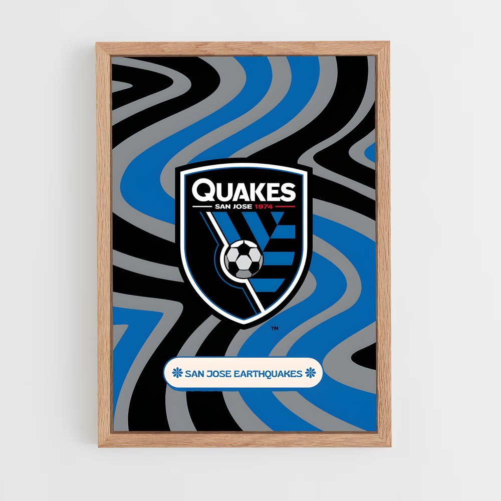 ap-san jose earthquakes-7 cadre Bois clair