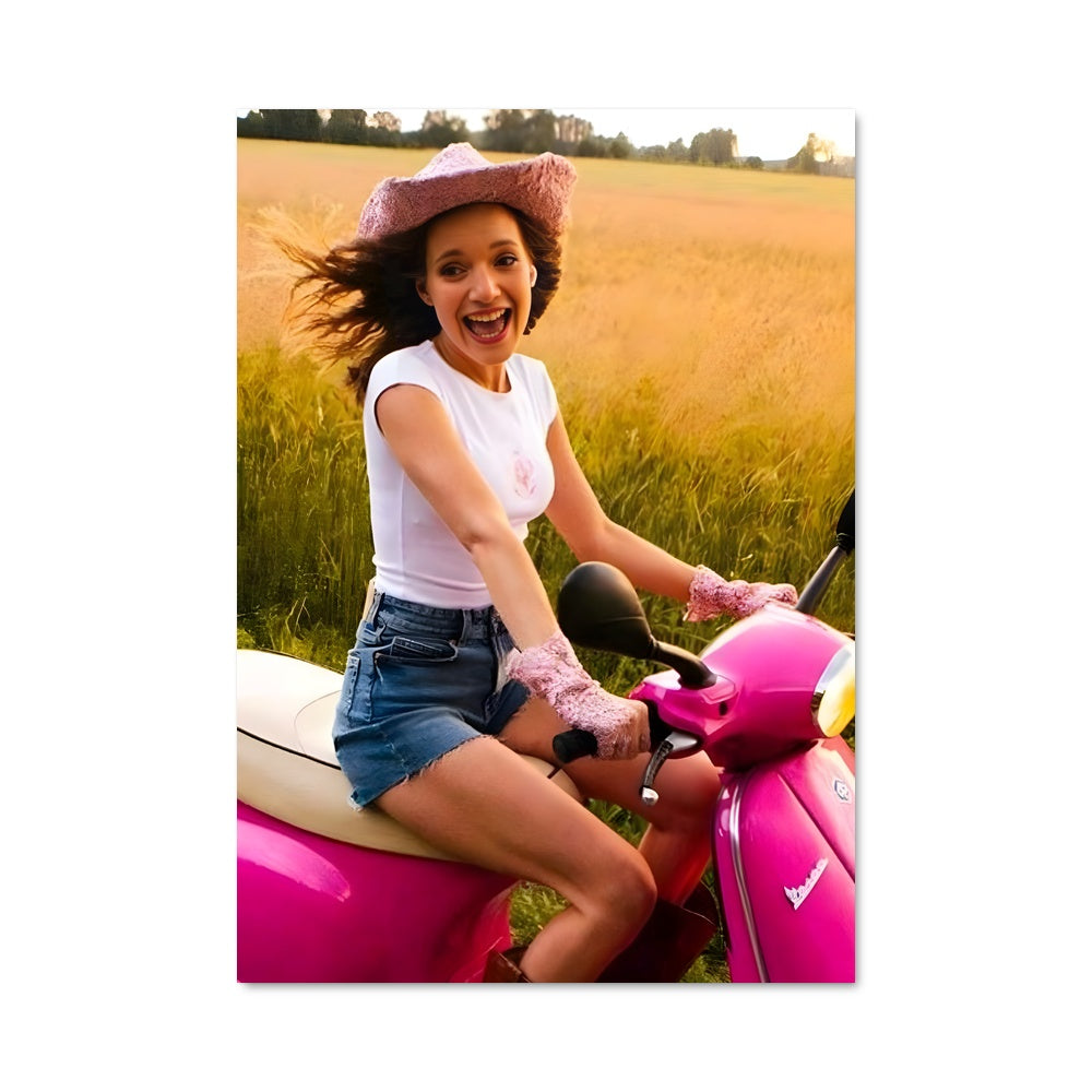 Poster Ride on Pink