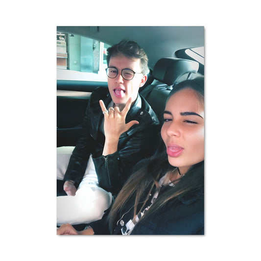 Poster Road Trip Amoureux