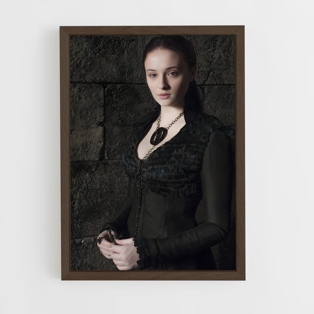 ap-sansa stark-10 cadre Bois foncé