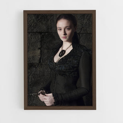 ap-sansa stark-10 cadre Bois foncé