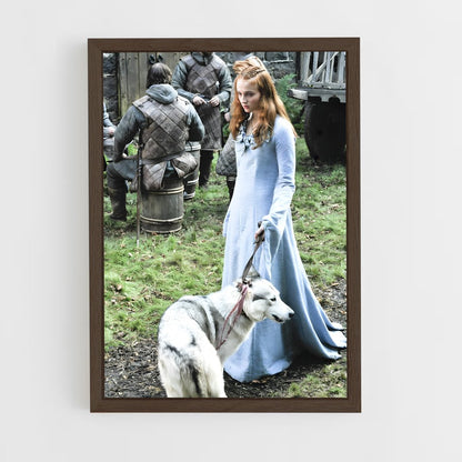 ap-sansa stark-13 cadre Bois foncé
