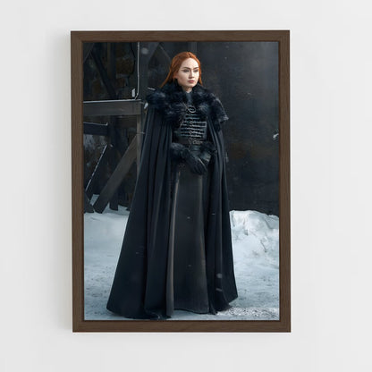 ap-sansa stark-14 cadre Bois foncé