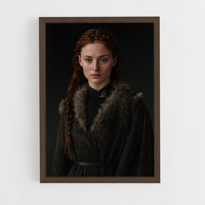 ap-sansa stark-4 cadre Bois foncé