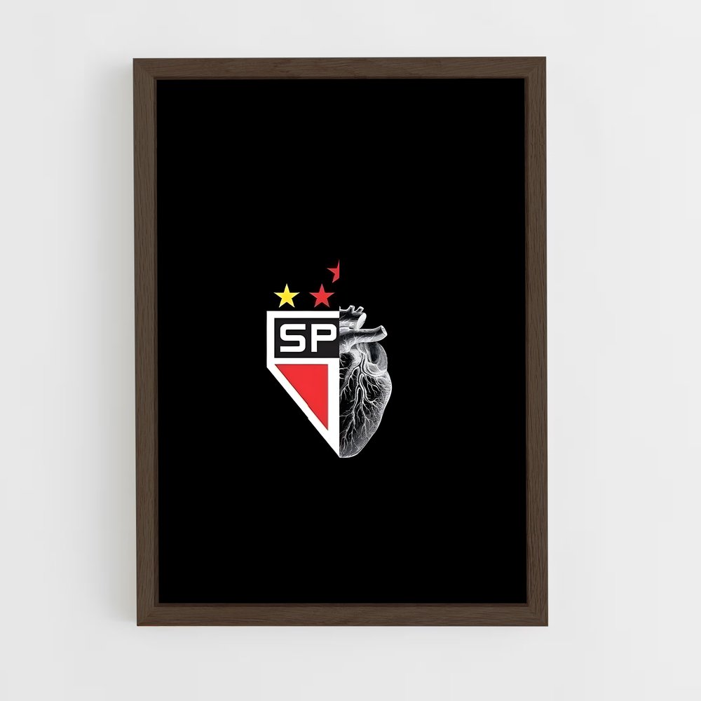 ap-sao paulo fc-18 cadre Bois foncé