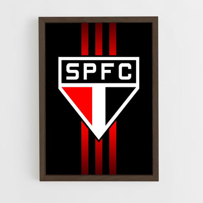 ap-sao paulo fc-9 cadre Bois foncé