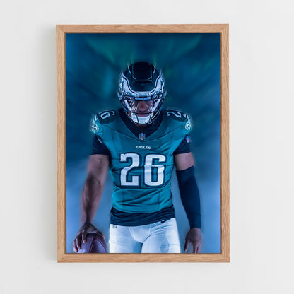 ap-saquon barkley-1 cadre Bois clair