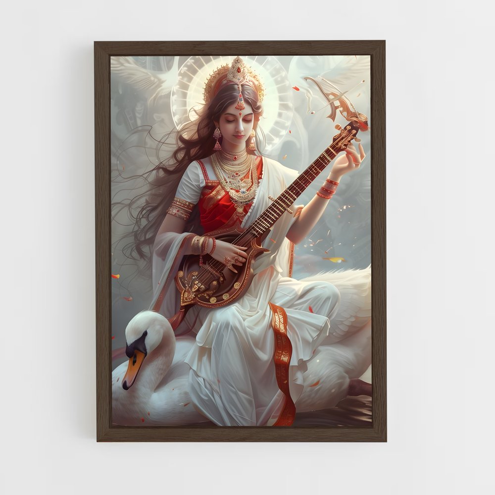 ap-saraswati-13 cadre Bois foncé