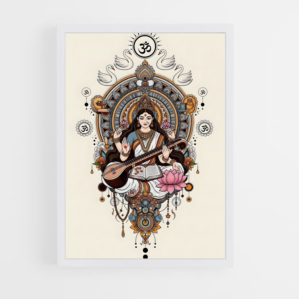 ap-saraswati-8 cadre Blanc