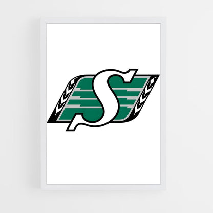 ap-saskatchewan roughriders-3 cadre Blanc