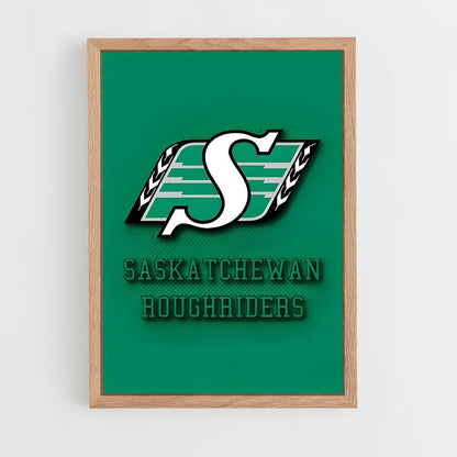 ap-saskatchewan roughriders-4 cadre Bois clair