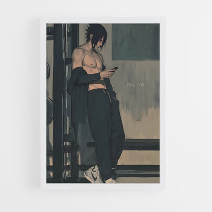 ap-sasuke uchiha-2 cadre Blanc