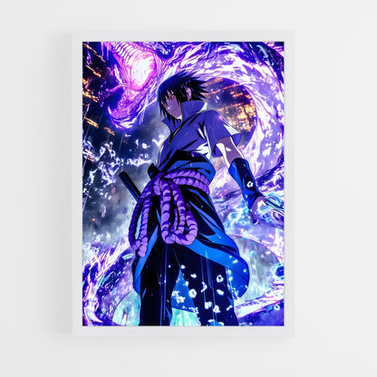 ap-sasuke uchiha-4 cadre Blanc