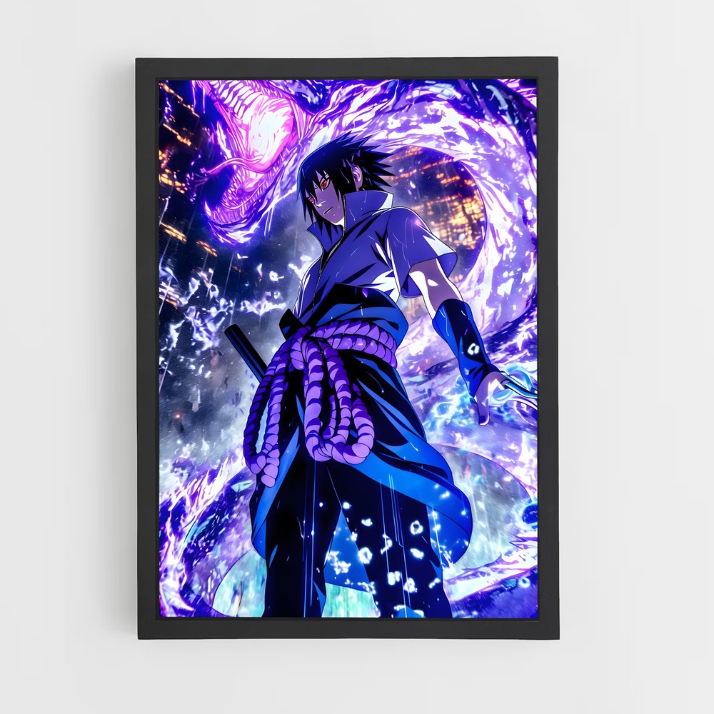 ap-sasuke uchiha-4 cadre Noir