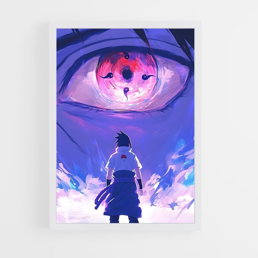 ap-sasuke uchiha-5 cadre Blanc