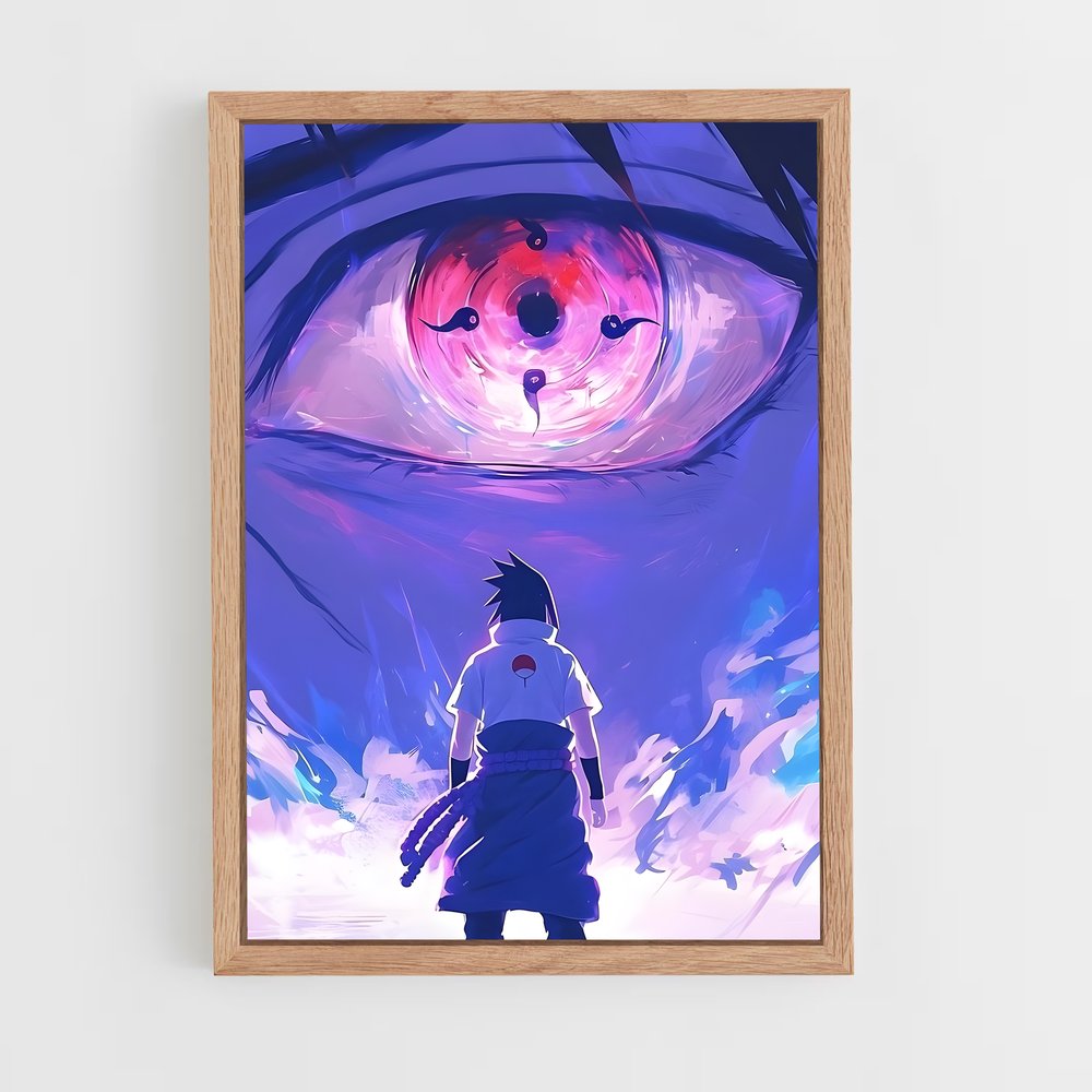 ap-sasuke uchiha-5 cadre Bois clair