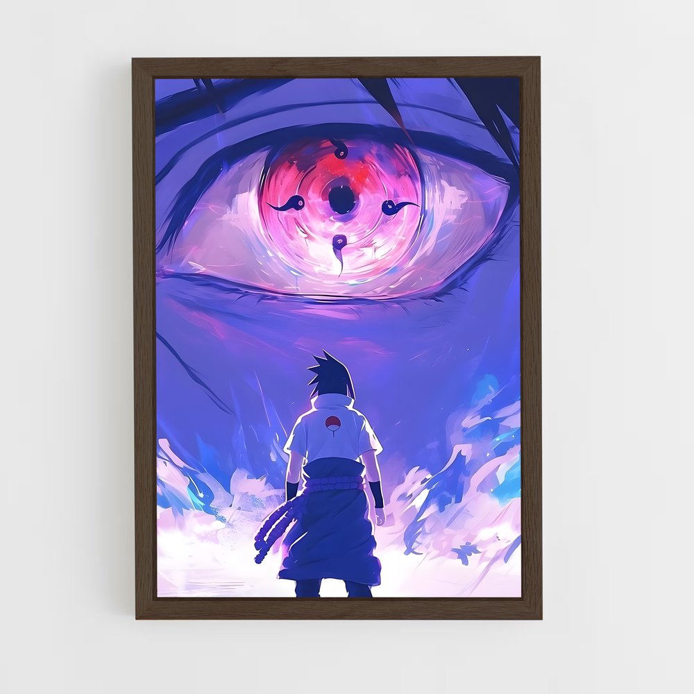 ap-sasuke uchiha-5 cadre Bois foncé