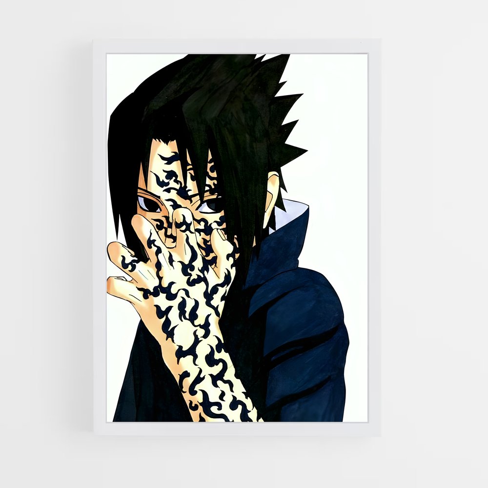 ap-sasuke uchiha-7 cadre Blanc
