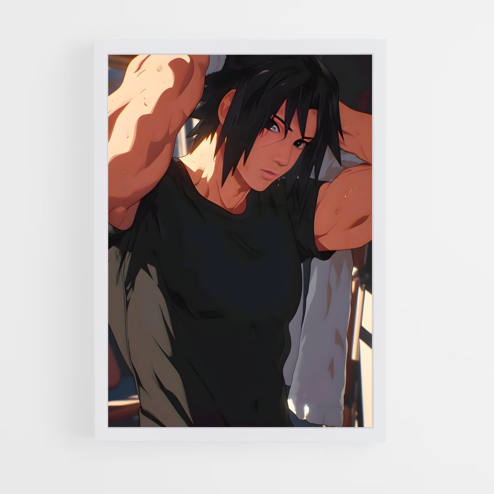 ap-sasuke uchiha-8 cadre Blanc