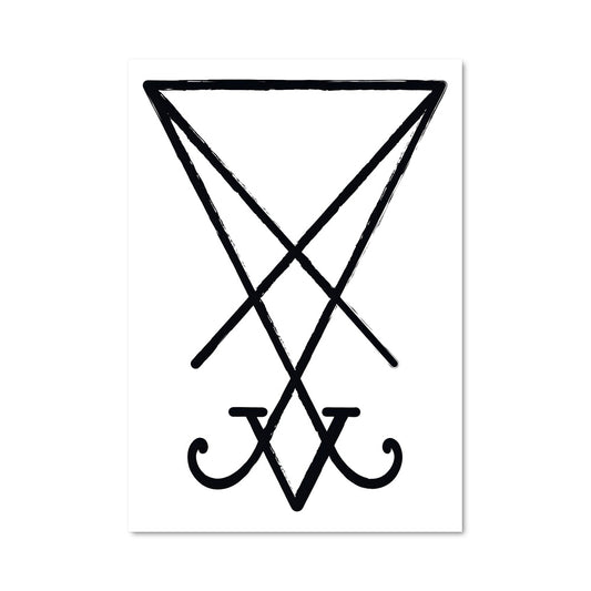 Poster Pentagramme Noir