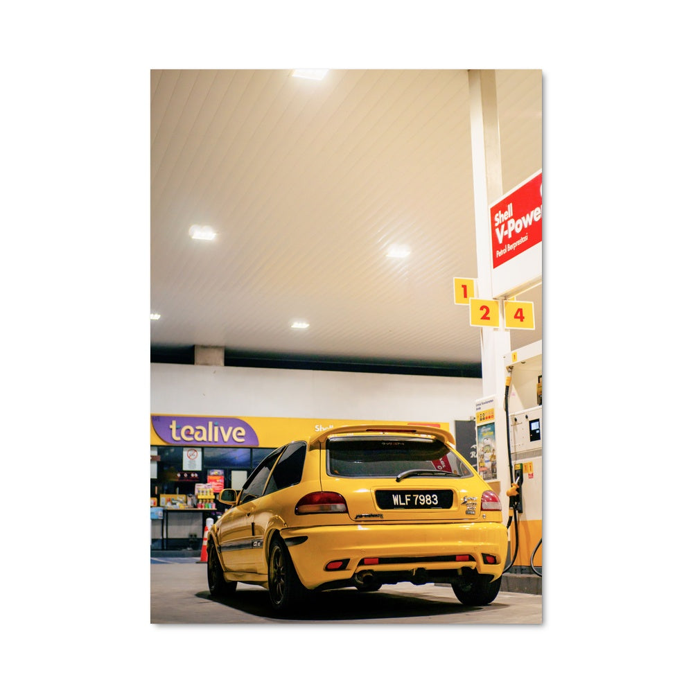 Poster Station Jaune