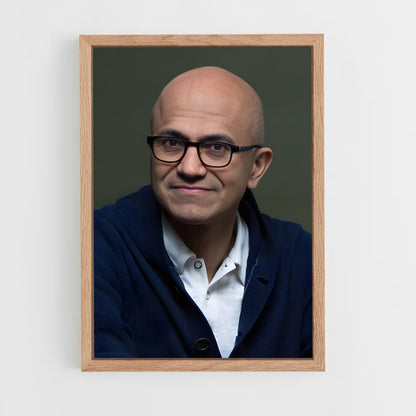 ap-satya nadella-1 cadre Bois clair