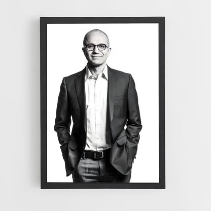 ap-satya nadella-2 cadre Noir