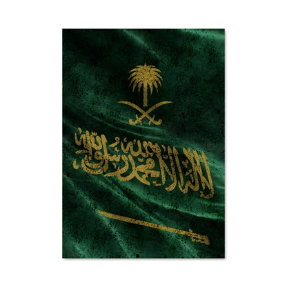 Poster Drapeau d'Arabie