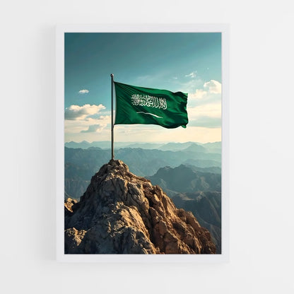 ap-saudi arabia flag-1 cadre Blanc