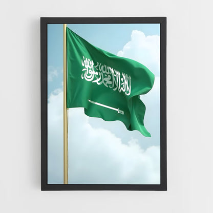 ap-saudi arabia flag-6 cadre Noir