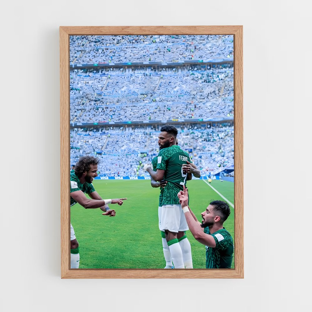 ap-saudi arabia national football team-4 cadre Bois clair