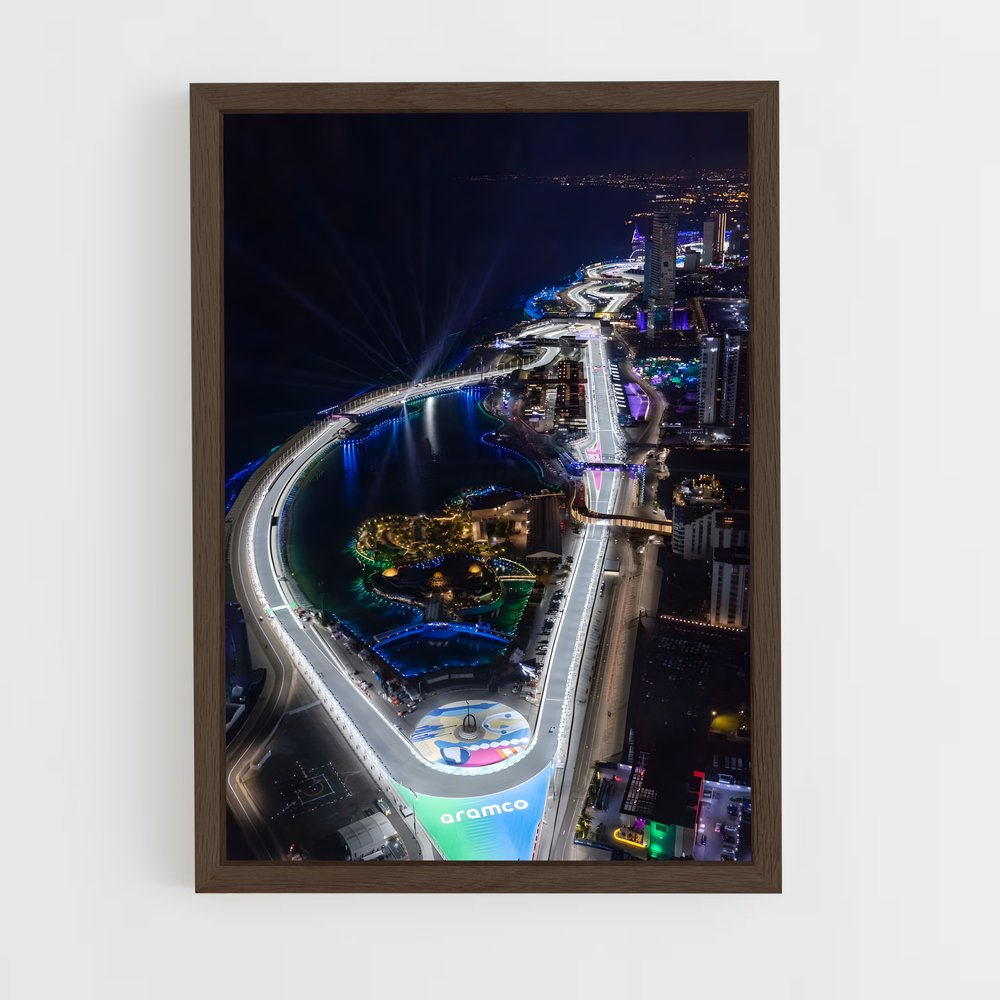 ap-saudi arabian grand prix-12 cadre Bois foncé
