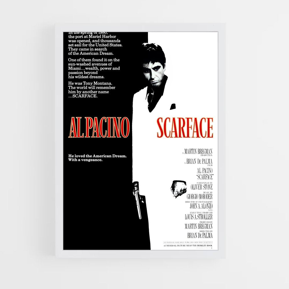 ap-scarface-7 cadre Blanc