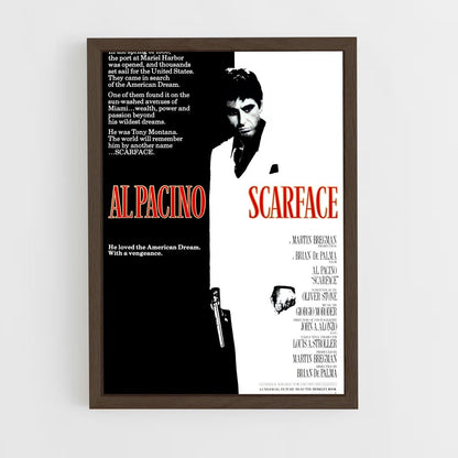 ap-scarface-7 cadre Bois foncé