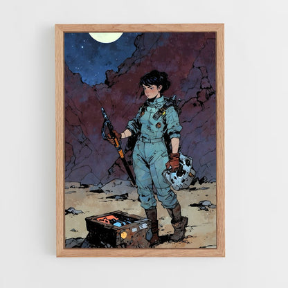 ap-sci fi art-5 cadre Bois clair
