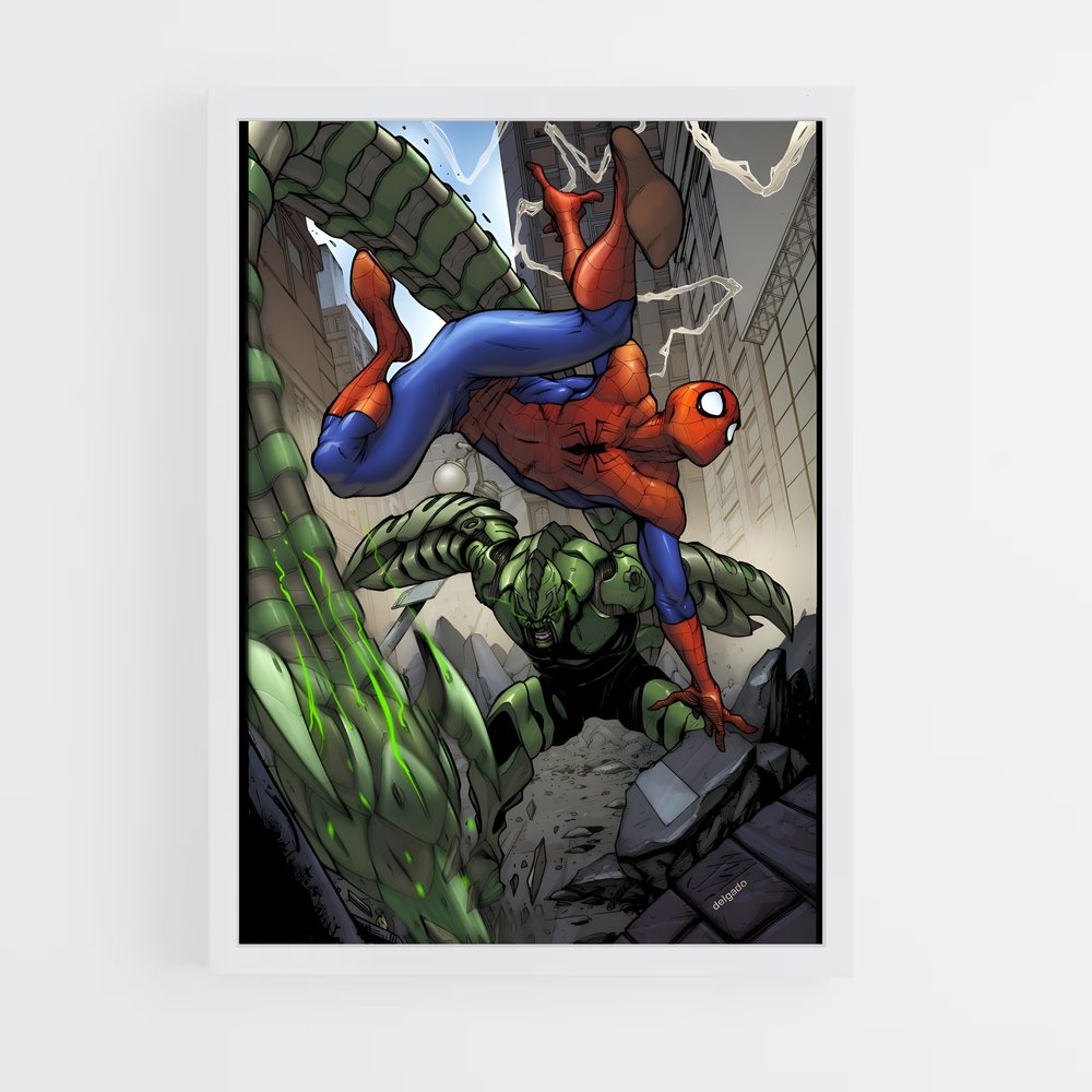ap-scorpion spider-man-8 cadre Blanc