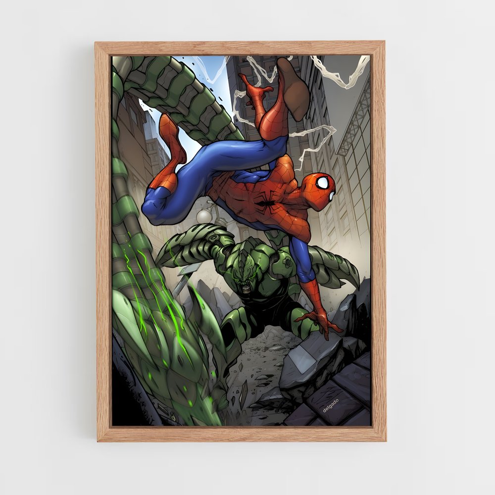 ap-scorpion spider-man-8 cadre Bois clair