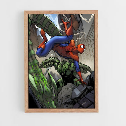 ap-scorpion spider-man-8 cadre Bois clair