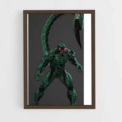ap-scorpion spider-man-9 cadre Bois foncé