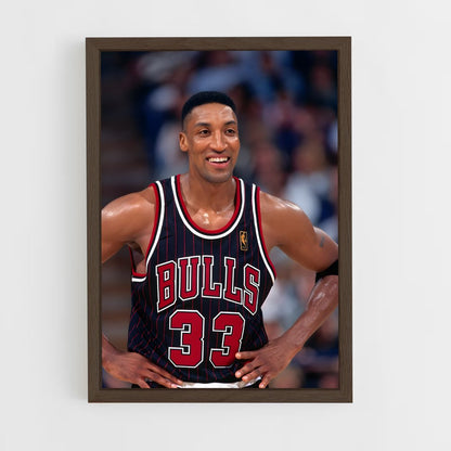 ap-scottie pippen-1 cadre Bois foncé