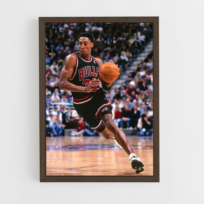 ap-scottie pippen-4 cadre Bois foncé