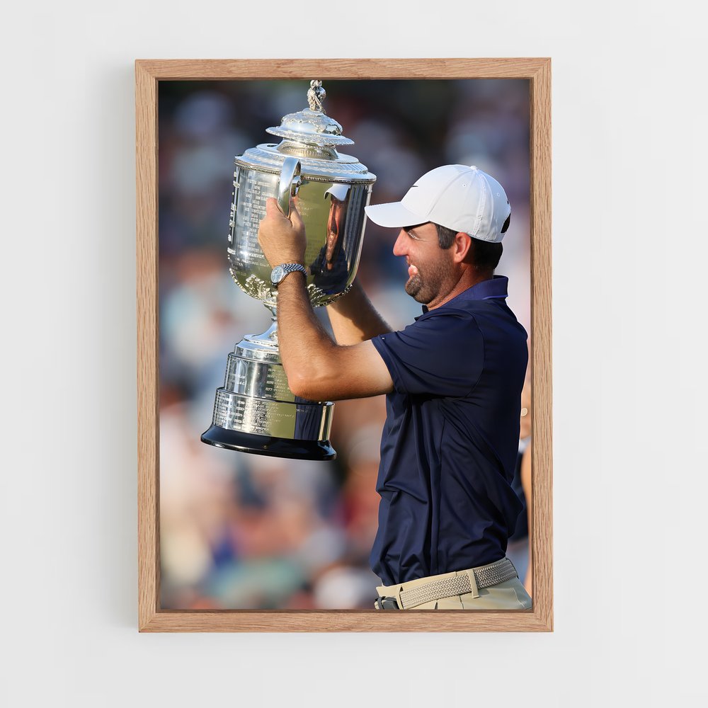 ap-scottie scheffler-1 cadre Bois clair