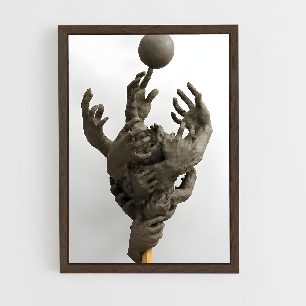 ap-sculpture-14 cadre Bois foncé