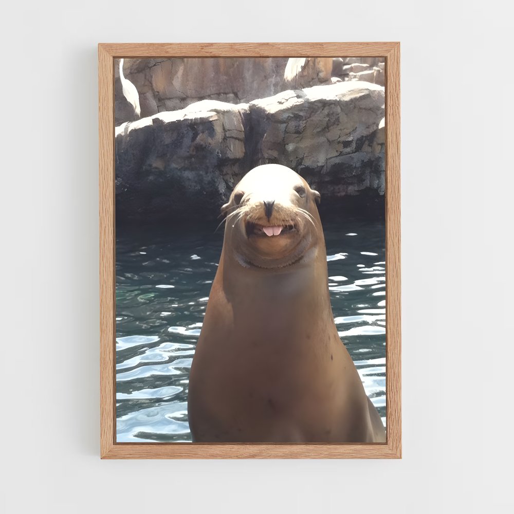ap-sea lion-5 cadre Bois clair
