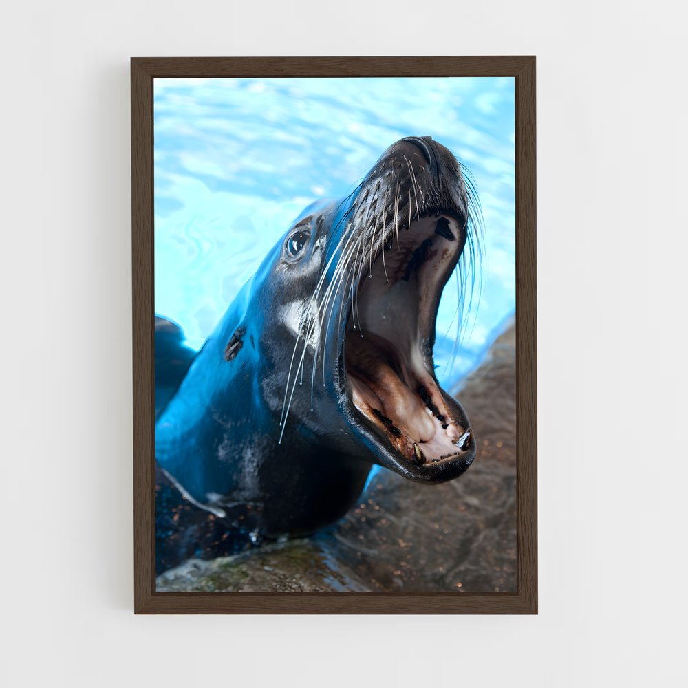 ap-sea lion-6 cadre Bois foncé
