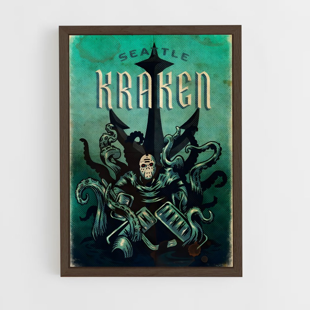 ap-seattle kraken-4 cadre Bois foncé