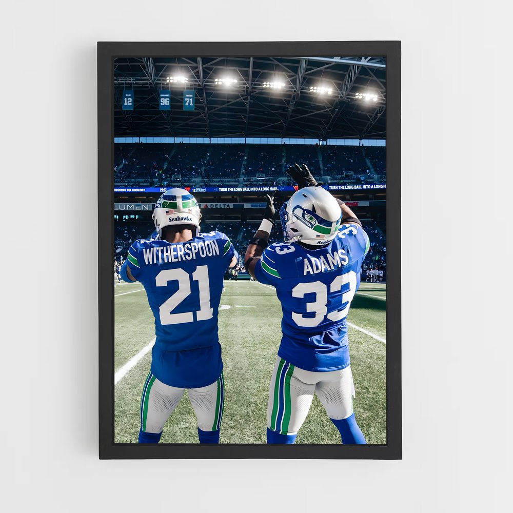 ap-seattle seahawks-4 cadre Noir