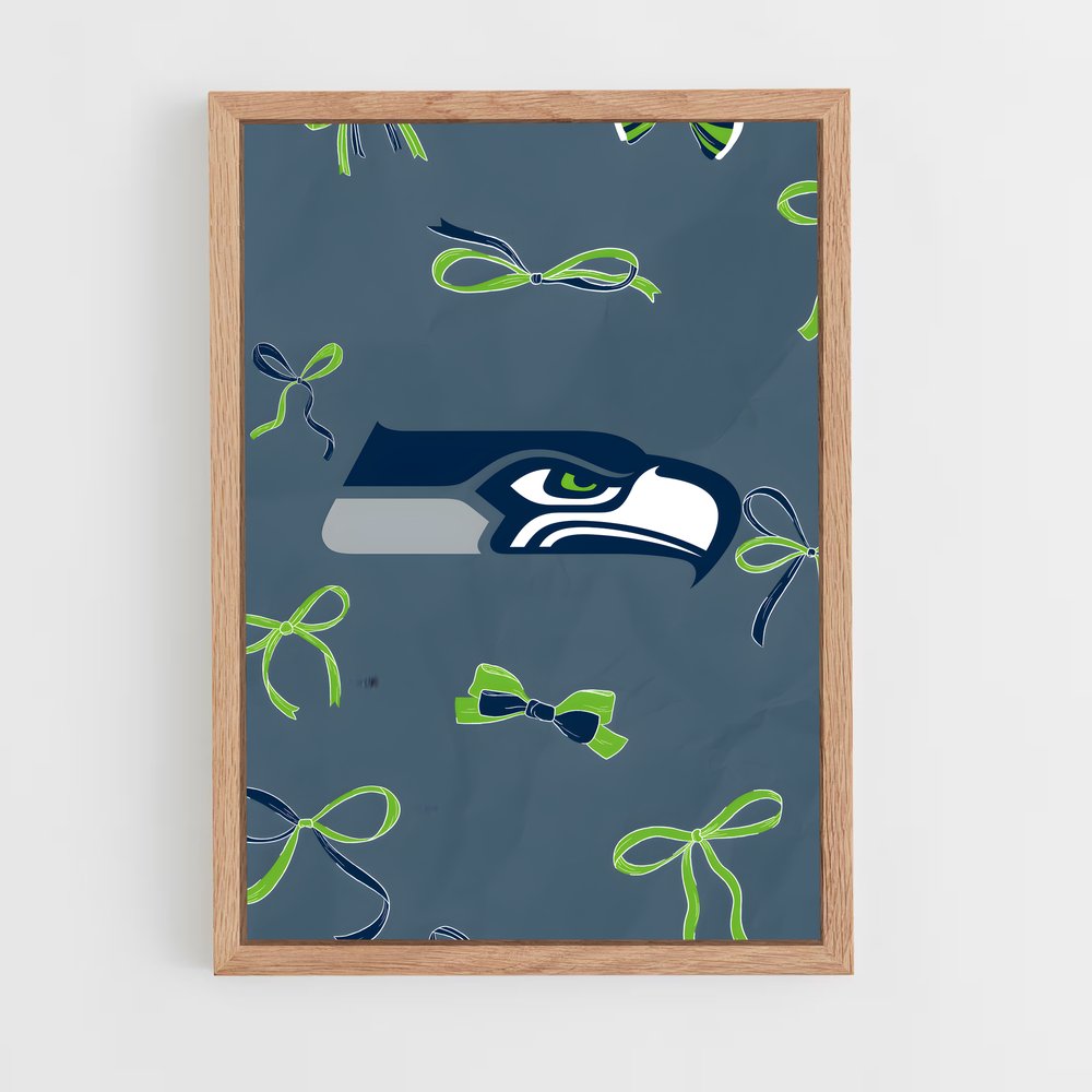 ap-seattle seahawks-8 cadre Bois clair