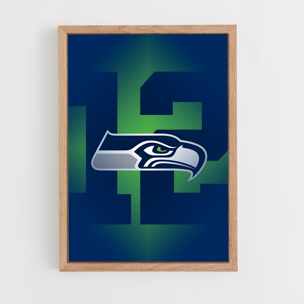 ap-seattle seahawks-9 cadre Bois clair