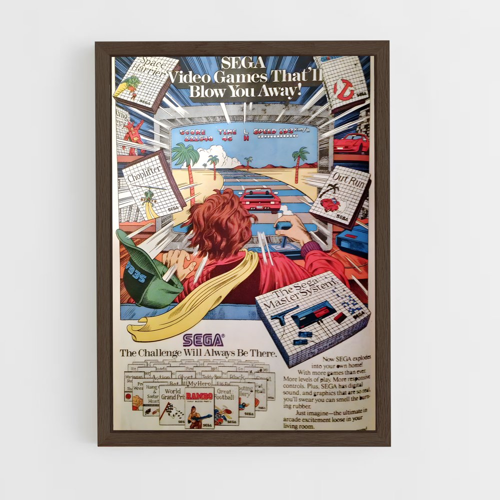 ap-sega master system-1 cadre Bois foncé